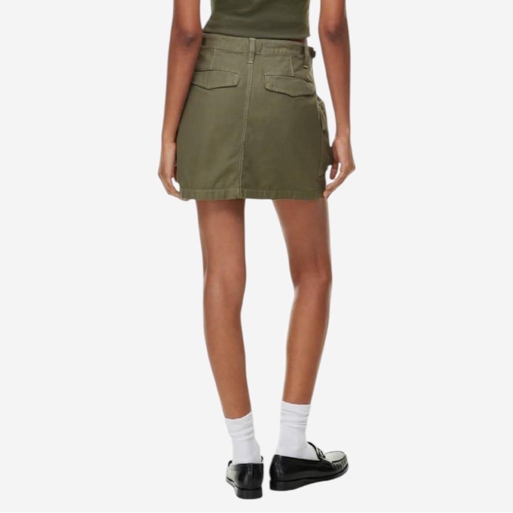✨ ARITZIA TNA Supply Cargo Utility Micro Mini Skirt • Army Green • Size 2 - Picture 4 of 13